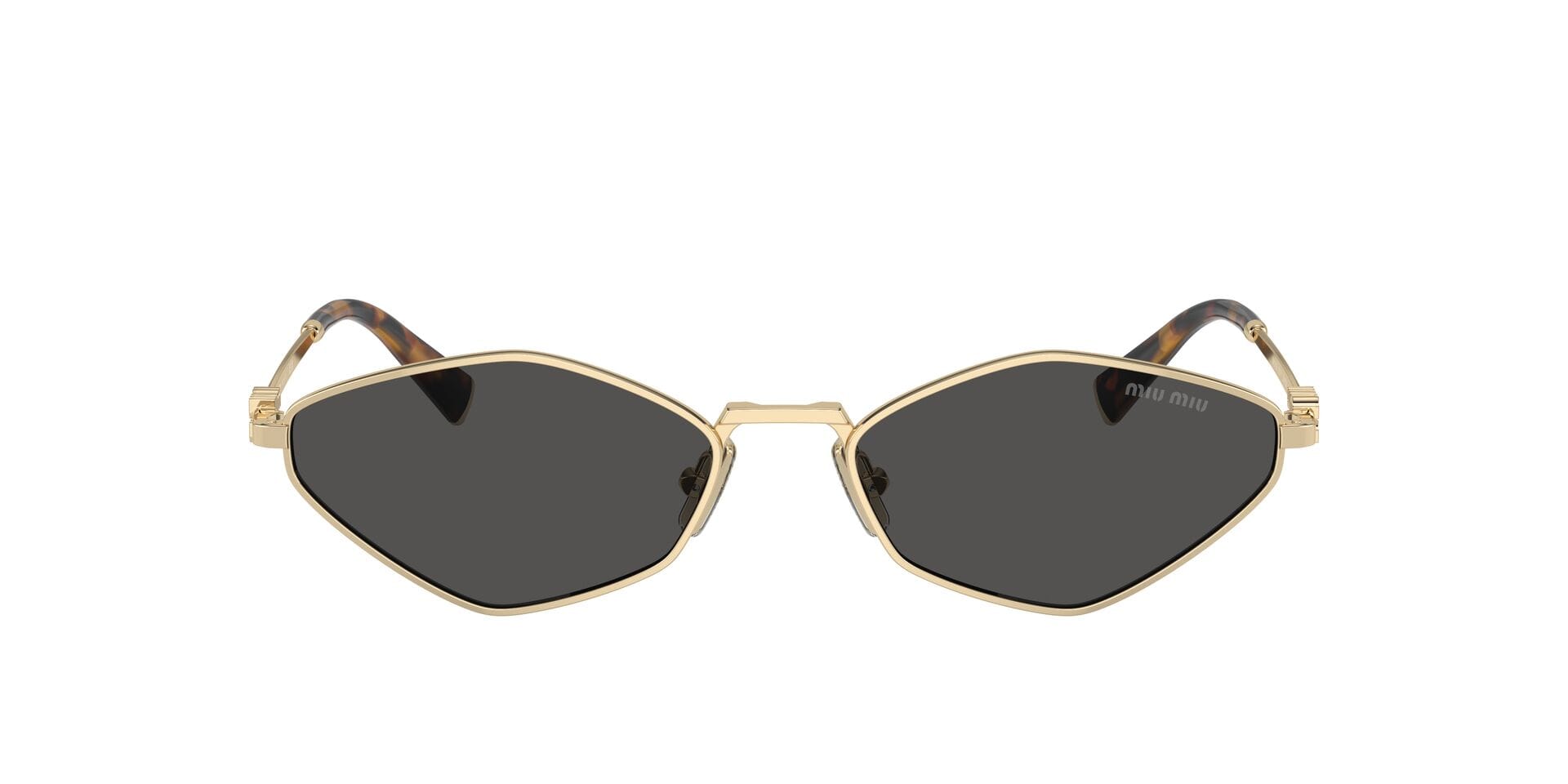 Miu Miu 0MU56ZS Sunglass Gold Female Full Metal — Gold frame