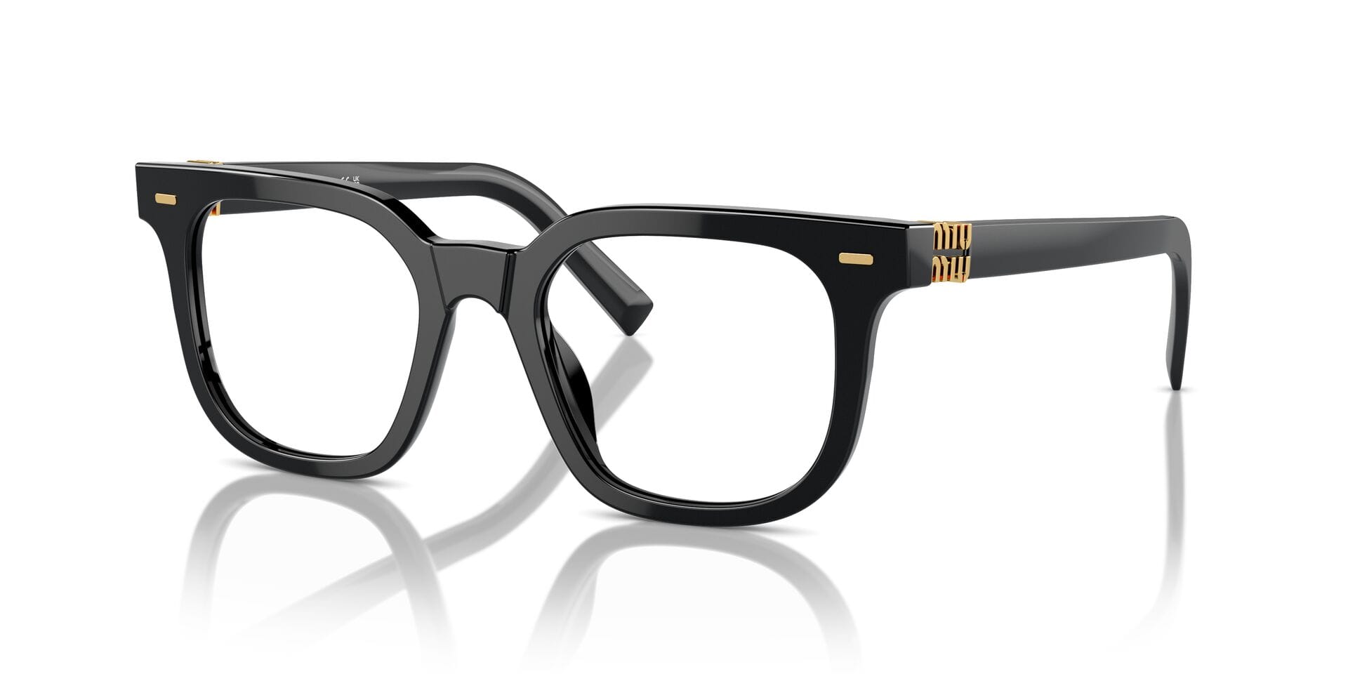 Miu Miu 0MU06XV Frame Black Female Full Metal Frame — Black frame — view 6