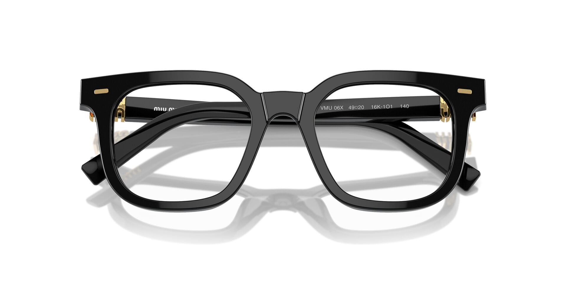 Miu Miu 0MU06XV Frame Black Female Full Metal Frame — Black frame — view 20