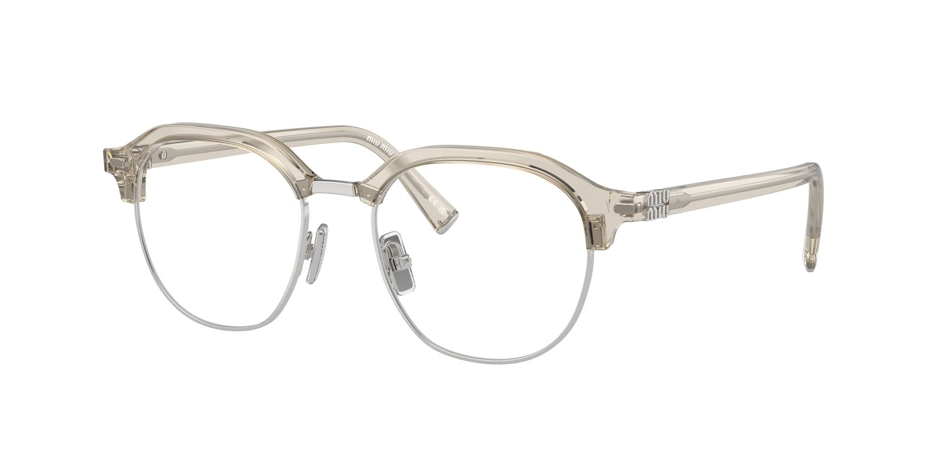Miu Miu 0MU10XV Frame Grey Female Full Shell Frame — Grey frame — view 9