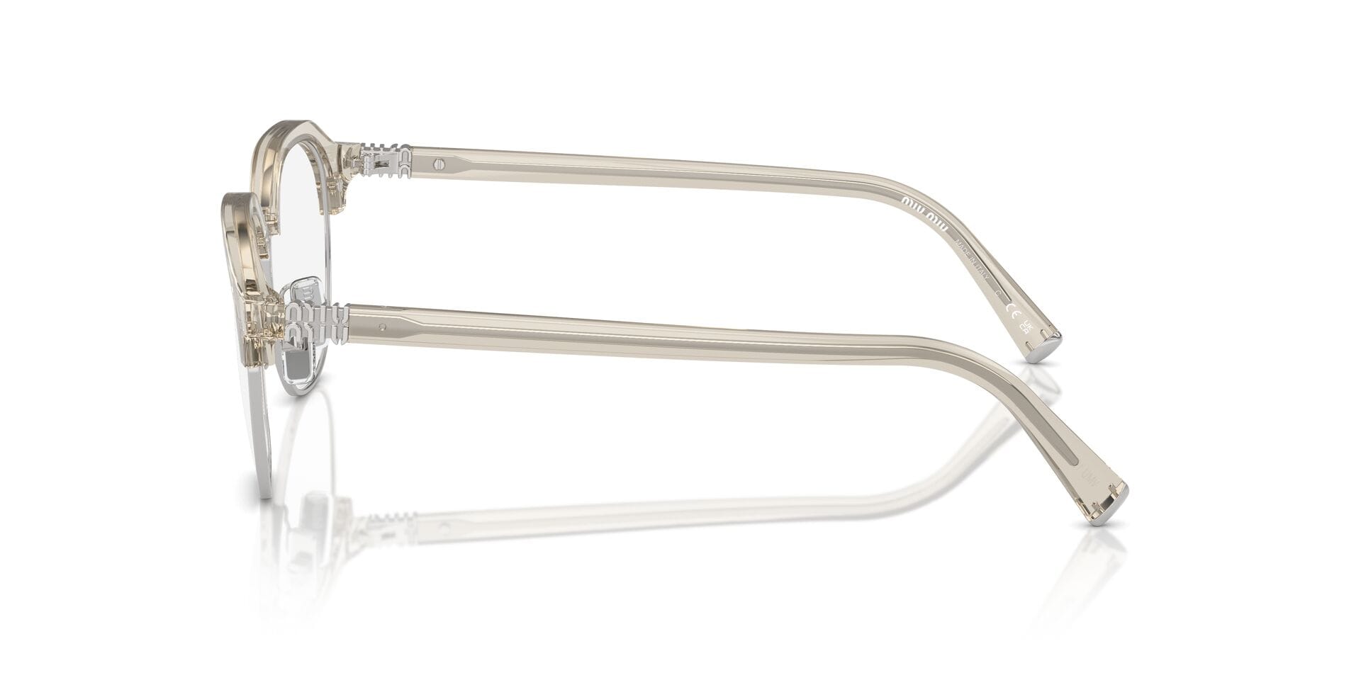 Miu Miu 0MU10XV Frame Grey Female Full Shell Frame — Grey frame — view 14