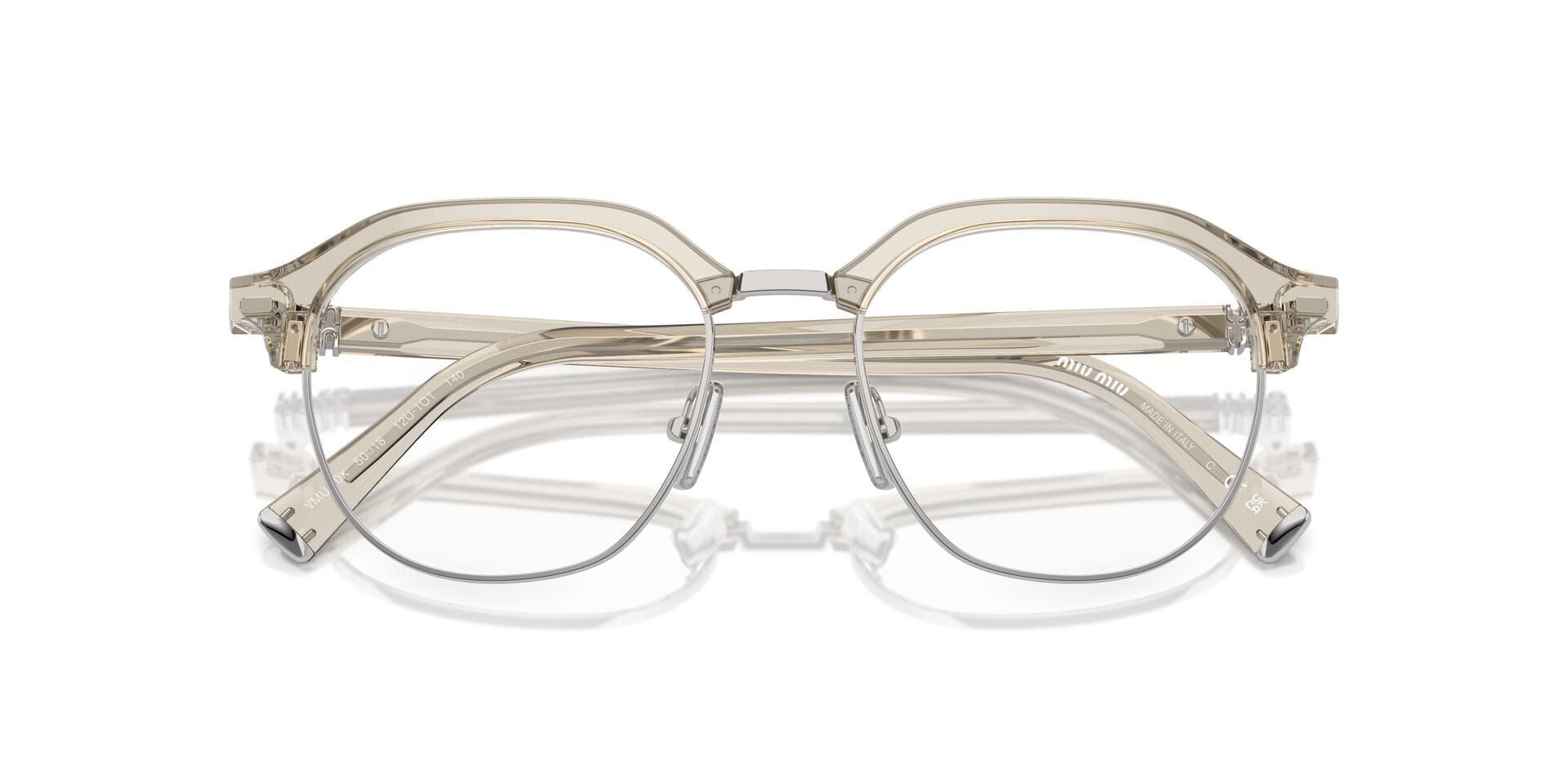 Miu Miu 0MU10XV Frame Grey Female Full Shell Frame — Grey frame — view 20