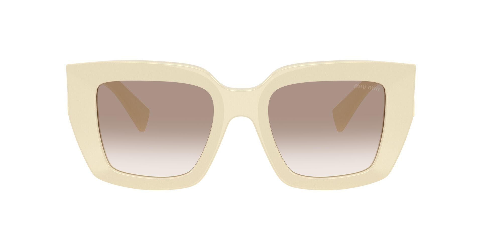 Miu Miu 0MUB05S Sunglass Off White Female Full Metal — Off White frame