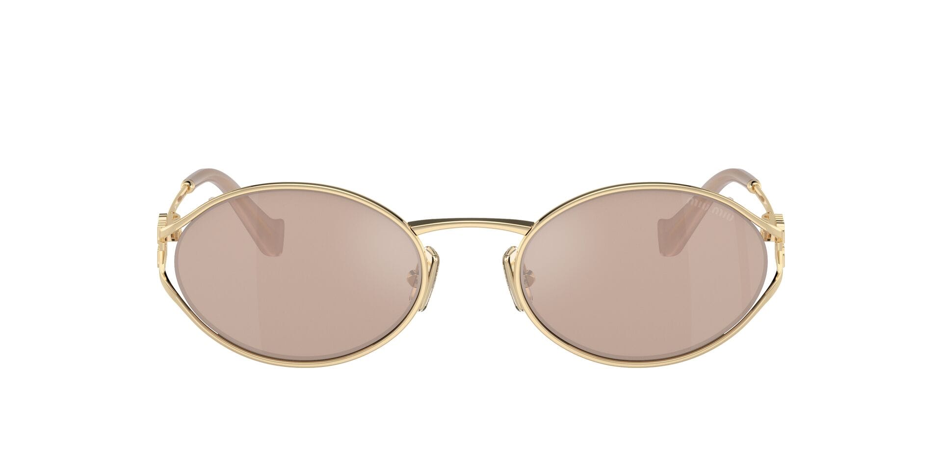 Miu Miu 0MU52YS Sunglass Gold Female Metal Metal — Gold frame