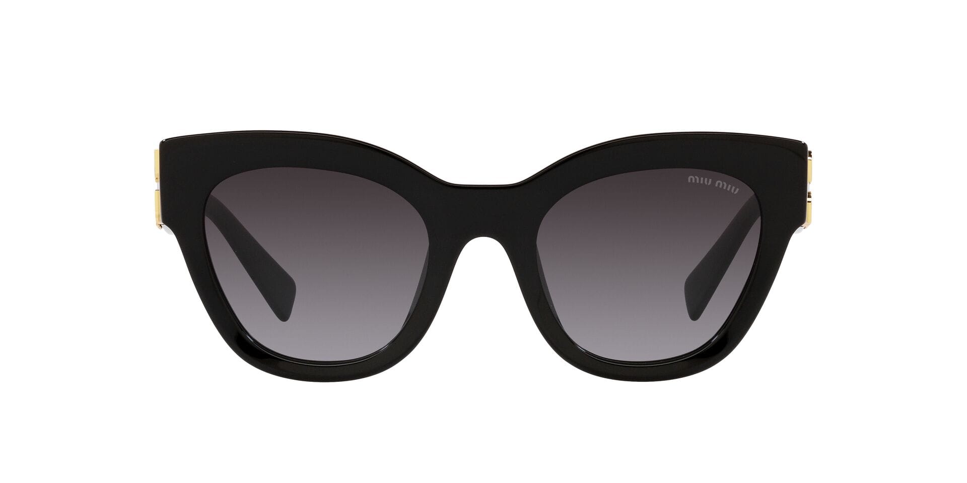 Miu Miu 0MU01YS Sunglass Black Female Shell Shell — Black frame