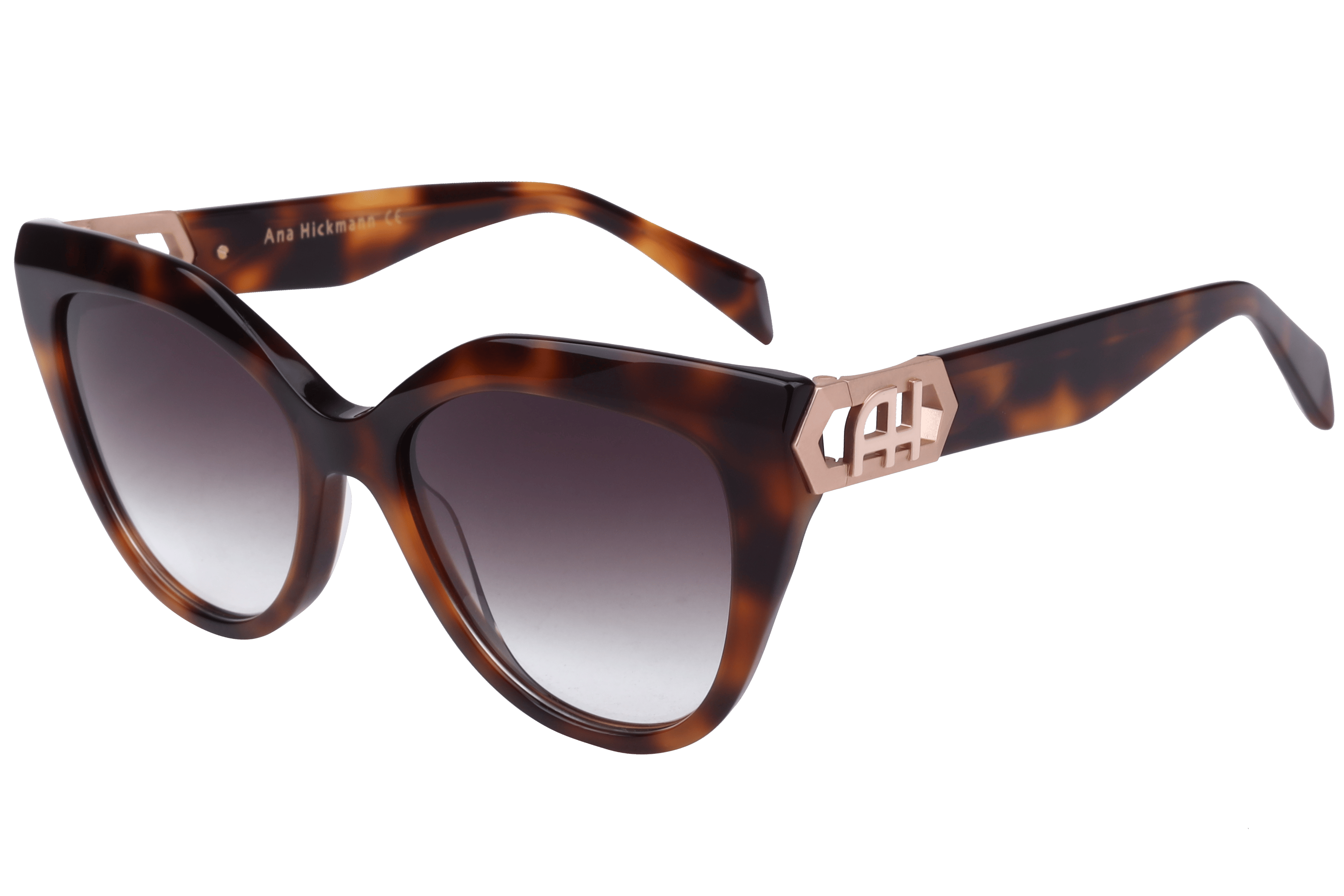 Hickmann AH9402 Sunglass Havana Female Full Metal Sunglass — Havana frame — alternate view