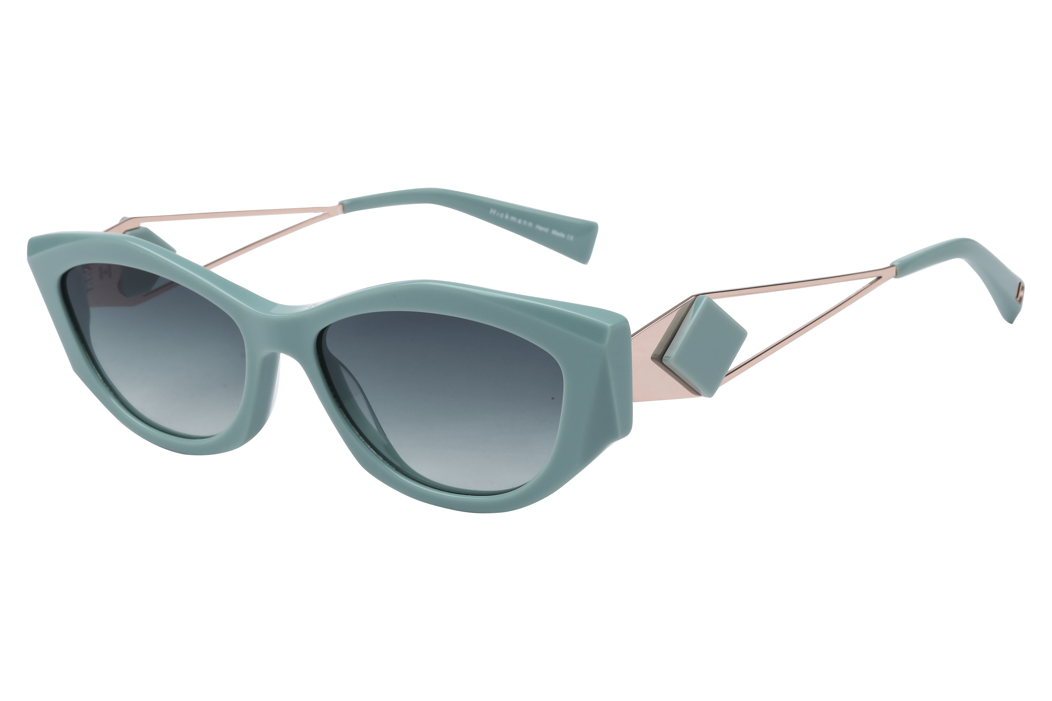 Hickmann HI9217 Sunglass Green Female Full Metal Sunglass — Green frame — alternate view