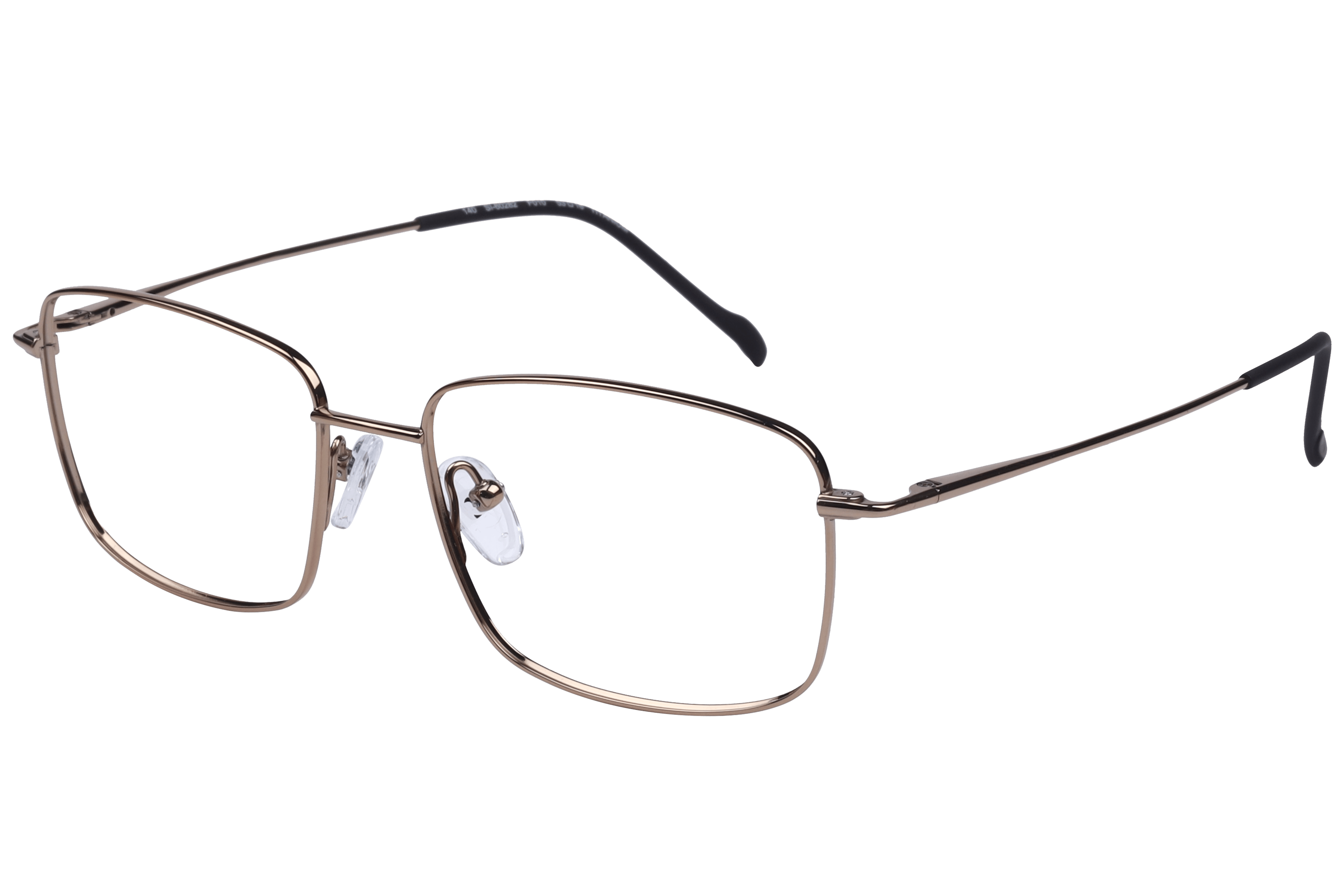 Hans Stepper SI-60282 Frame Brown Male Full Titanium Frame — Brown frame — alternate view