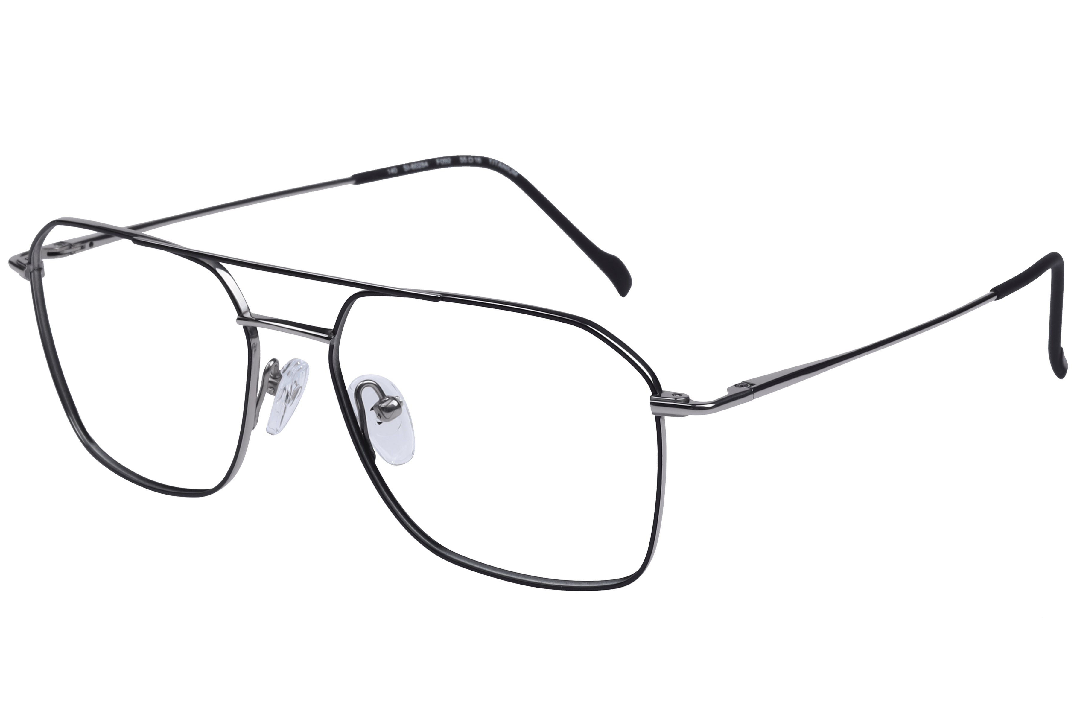 Hans Stepper SI-60284 Frame Black Male Full Titanium Frame — Black frame — alternate view