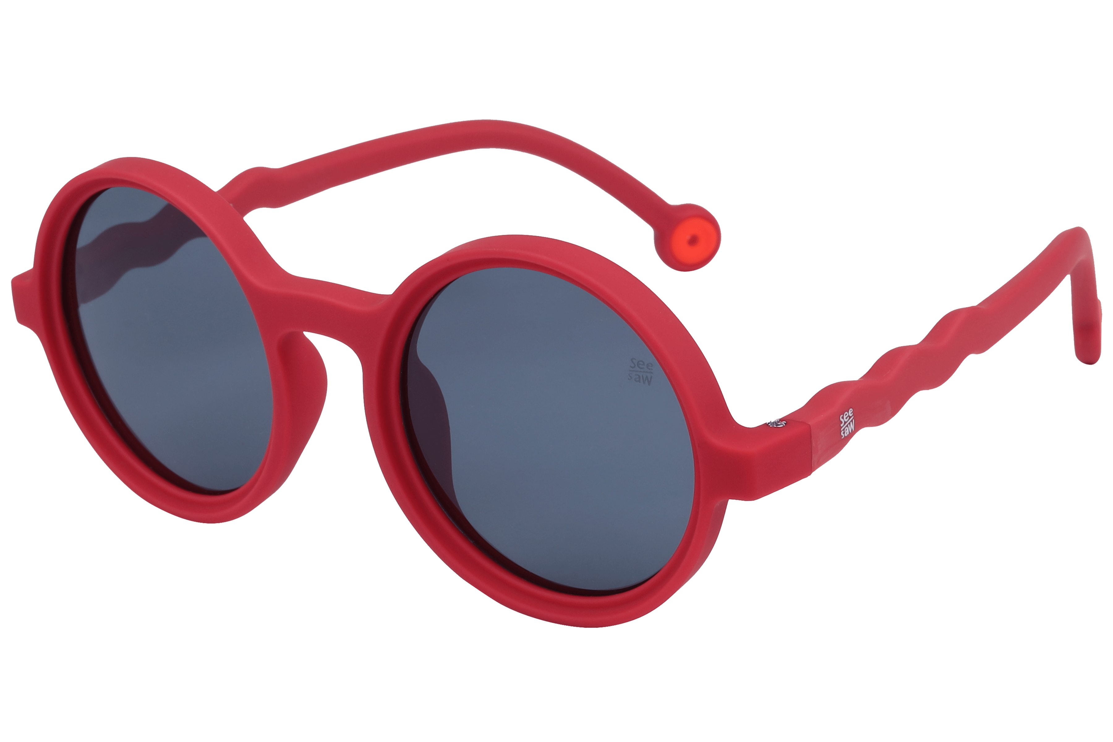 See Saw SS3516 Sunglass Matt Red Kids Full Rubber — Matt Red frame