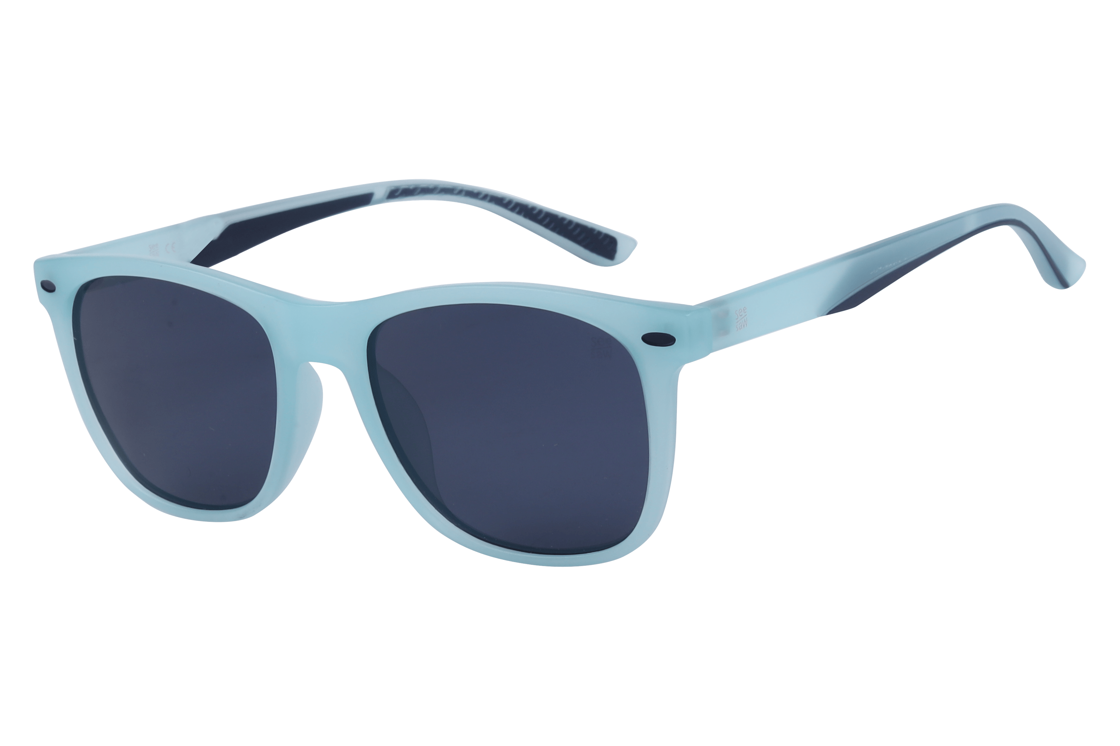 See Saw SS3513 Sunglass Matt Sky Blue Kids Full Shell — Matt Sky Blue frame