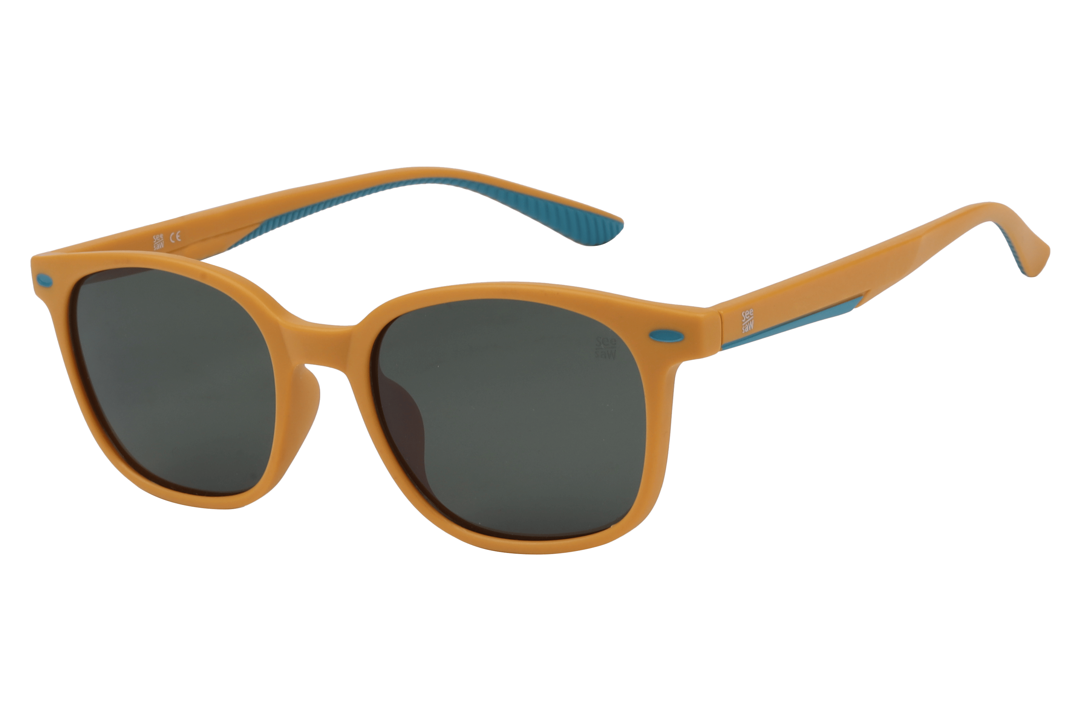 See Saw SS3514 Sunglass Matt Yellow Kids Full Shell Sunglass — Matt Yellow frame — view 1